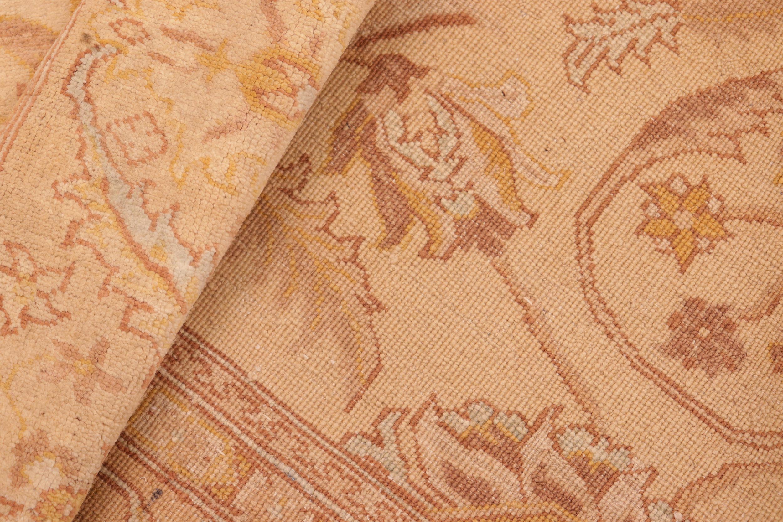 handmade Traditional Kafkaz Beige Tan Hand Knotted RECTANGLE 100% WOOL area rug 7x8