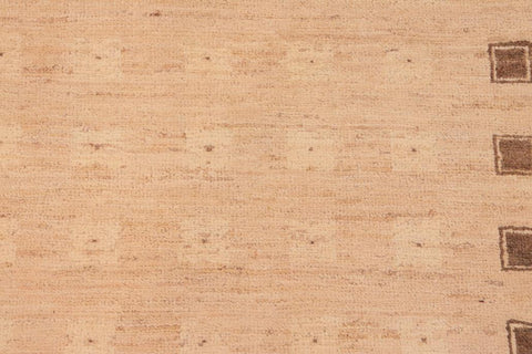 handmade Transitional Kafkaz Tan Brown Hand Knotted RECTANGLE 100% WOOL area rug 6X9