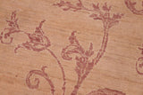 handmade Transitional Kafkaz Tan Rose Hand Knotted RECTANGLE 100% WOOL area rug 6 x 9