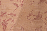 handmade Transitional Kafkaz Tan Rose Hand Knotted RECTANGLE 100% WOOL area rug 6 x 9