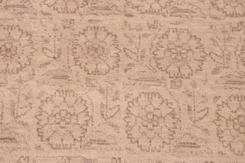 handmade Modern Kafkaz Tan Brown Hand Knotted RECTANGLE 100% WOOL area rug 6' x 9'