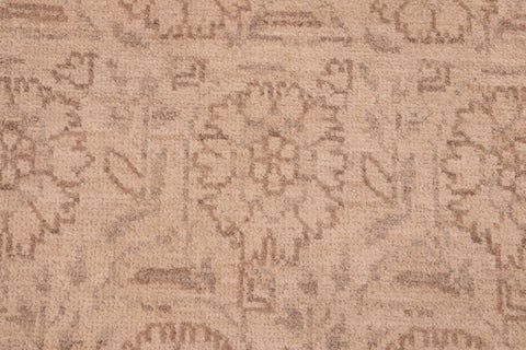 handmade Modern Kafkaz Tan Brown Hand Knotted RECTANGLE 100% WOOL area rug 6' x 9'