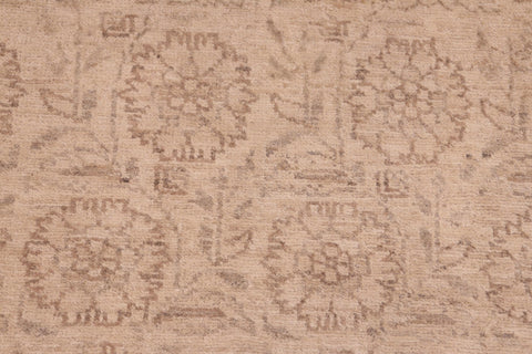 handmade Modern Kafkaz Tan Brown Hand Knotted RECTANGLE 100% WOOL area rug 6' x 9'