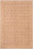 handmade Transitional Kafkaz Tan Brown Hand Knotted RECTANGLE 100% WOOL area rug 6 x 9