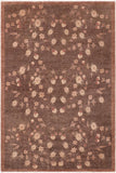 handmade Transitional Kafkaz Brown Beige Hand Knotted RECTANGLE 100% WOOL area rug 6X9