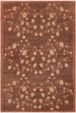 handmade Transitional Kafkaz Brown Beige Hand Knotted RECTANGLE 100% WOOL area rug 6 x 9