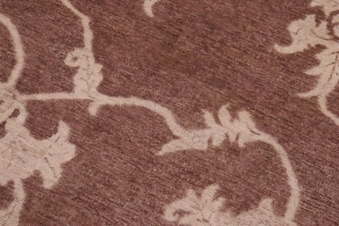 handmade Modern Kafkaz Brown Tan Hand Knotted RECTANGLE 100% WOOL area rug 6' x 9'