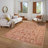 handmade Traditional Kafkaz Beige Lt.orange Hand Knotted RECTANGLE 100% WOOL area rug 6 x 9