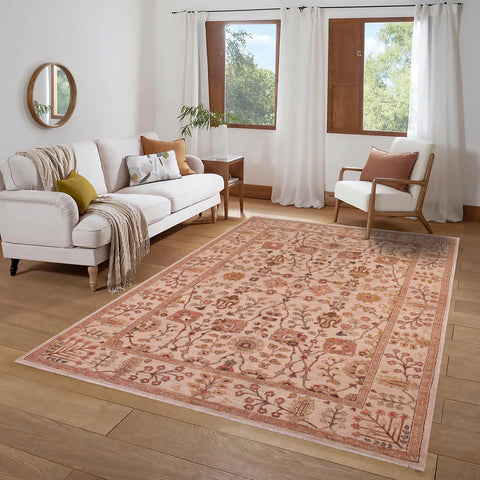 handmade Traditional Kafkaz Beige Lt.orange Hand Knotted RECTANGLE 100% WOOL area rug 6x9