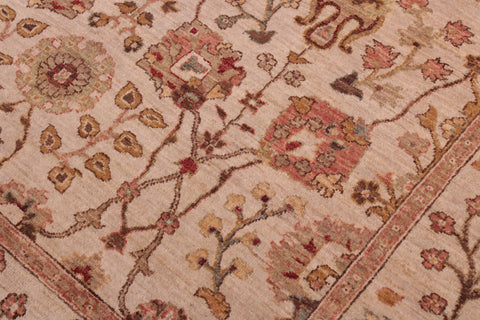 handmade Traditional Kafkaz Beige Lt.orange Hand Knotted RECTANGLE 100% WOOL area rug 6x9