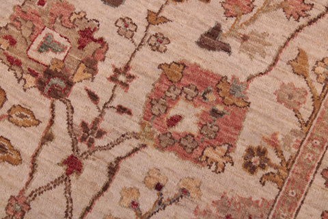 handmade Traditional Kafkaz Beige Lt.orange Hand Knotted RECTANGLE 100% WOOL area rug 6x9