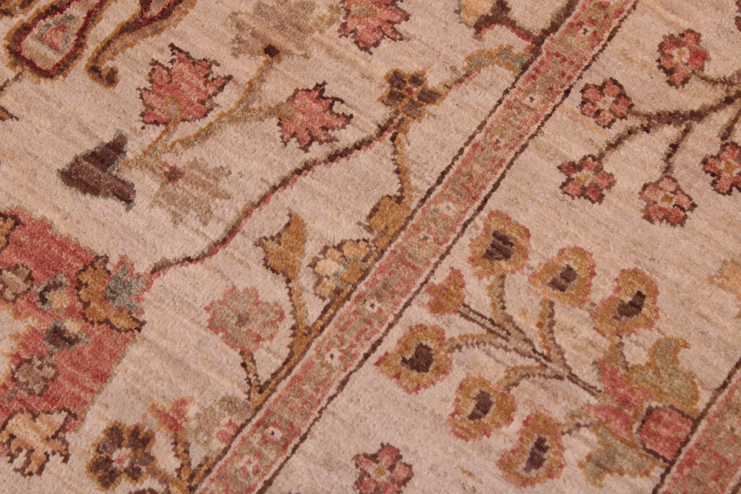 handmade Traditional Kafkaz Beige Lt.orange Hand Knotted RECTANGLE 100% WOOL area rug 6x9