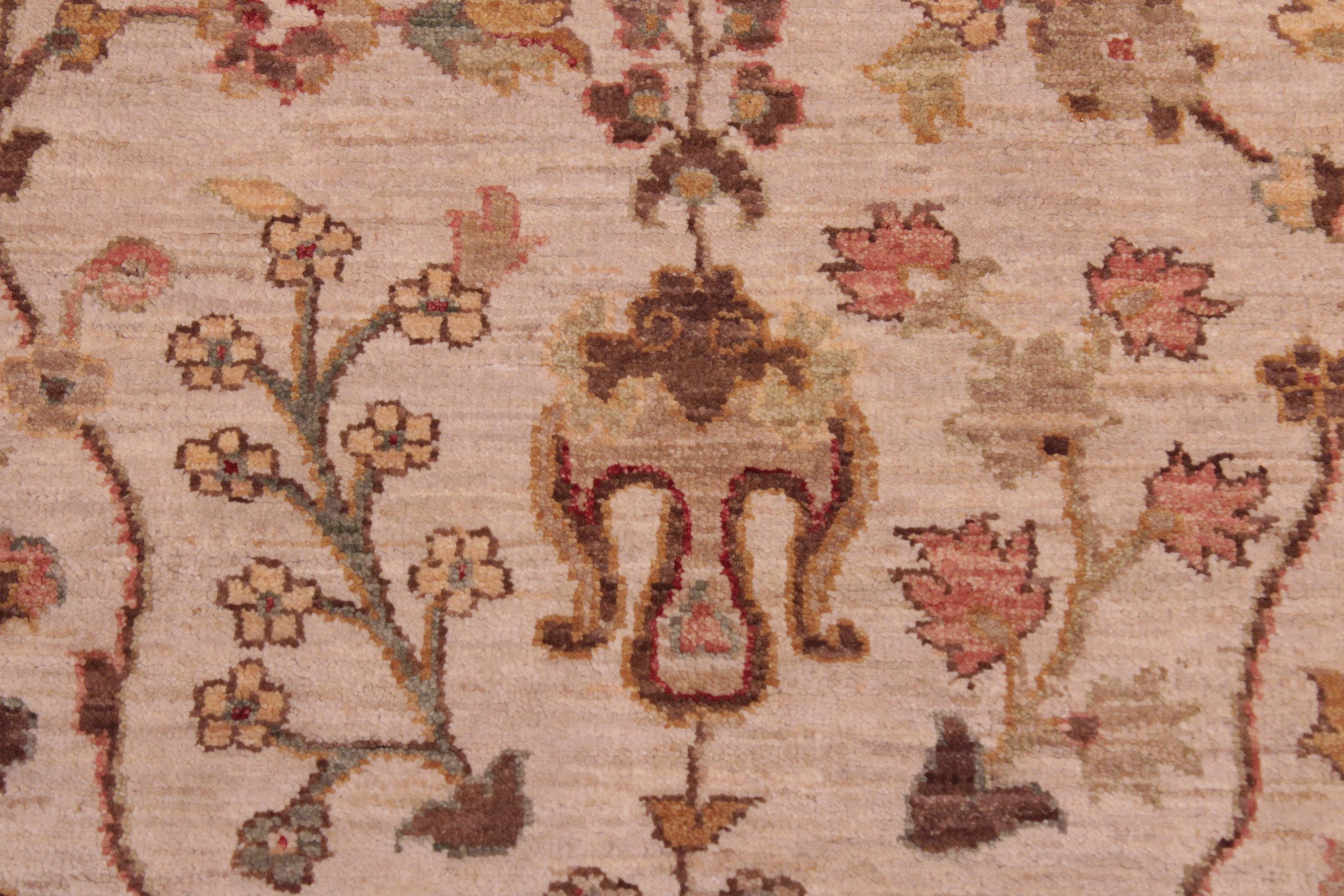 handmade Traditional Kafkaz Beige Lt.orange Hand Knotted RECTANGLE 100% WOOL area rug 6x9