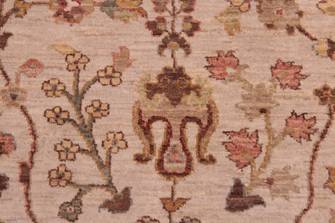 handmade Traditional Kafkaz Beige Lt.orange Hand Knotted RECTANGLE 100% WOOL area rug 6x9