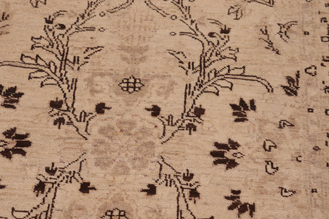 handmade Traditional Kafkaz Beige Tan Hand Knotted RECTANGLE 100% WOOL area rug 6x9