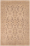 handmade Transitional Kafkaz Beige Tan Hand Knotted RECTANGLE 100% WOOL area rug 6X9