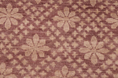 handmade Modern Kafkaz Red Brown Hand Knotted RECTANGLE 100% WOOL area rug 6' x 9'