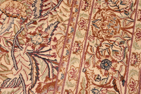 handmade Transitional Nagi Beige Gold Hand Knotted RECTANGLE 100% WOOL area rug 6x9