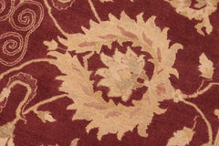 handmade Traditional Kafkaz Red Gold Hand Knotted RECTANGLE 100% WOOL area rug 6'X9'