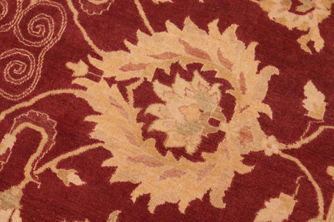 handmade Traditional Kafkaz Red Gold Hand Knotted RECTANGLE 100% WOOL area rug 6' x 9'