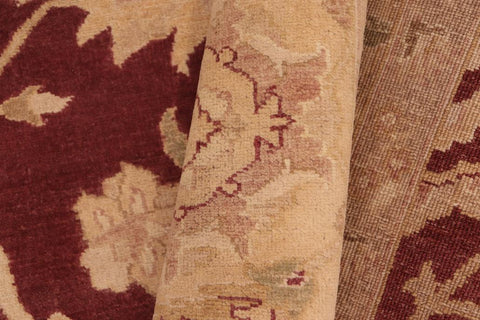 handmade Traditional Kafkaz Red Gold Hand Knotted RECTANGLE 100% WOOL area rug 6'X9'