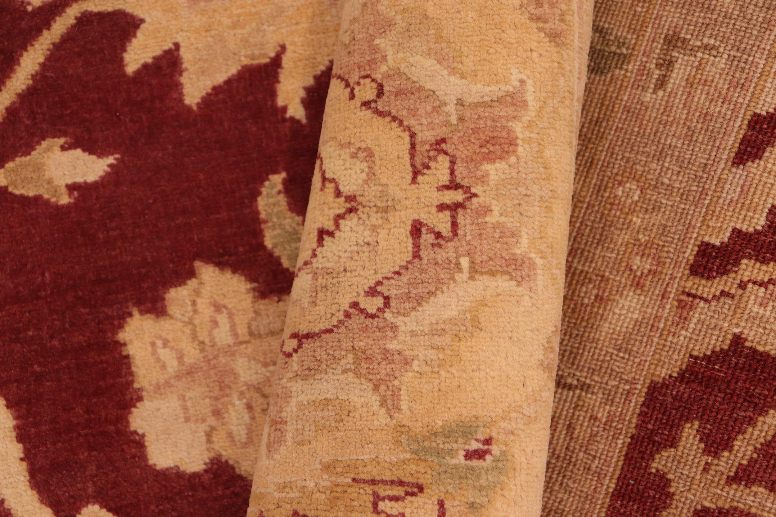 handmade Traditional Kafkaz Red Gold Hand Knotted RECTANGLE 100% WOOL area rug 6' x 9'