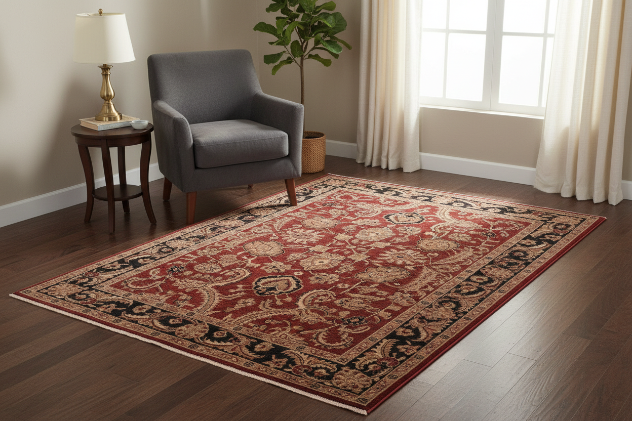 handmade Traditional Kafkaz Red Blue Hand Knotted RECTANGLE 100% WOOL area rug 6x9
