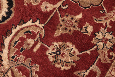 handmade Traditional Kafkaz Red Blue Hand Knotted RECTANGLE 100% WOOL area rug 6x9