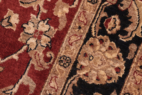 handmade Traditional Kafkaz Red Blue Hand Knotted RECTANGLE 100% WOOL area rug 6x9