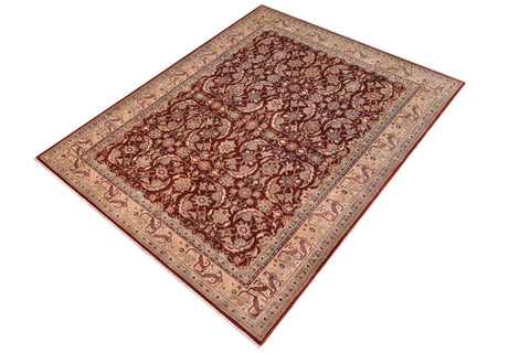 handmade Transitional Kafkaz Copper Tan Hand Knotted RECTANGLE 100% WOOL area rug 6' x 9'