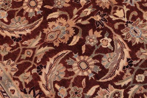 handmade Transitional Kafkaz Copper Tan Hand Knotted RECTANGLE 100% WOOL area rug 6' x 9'