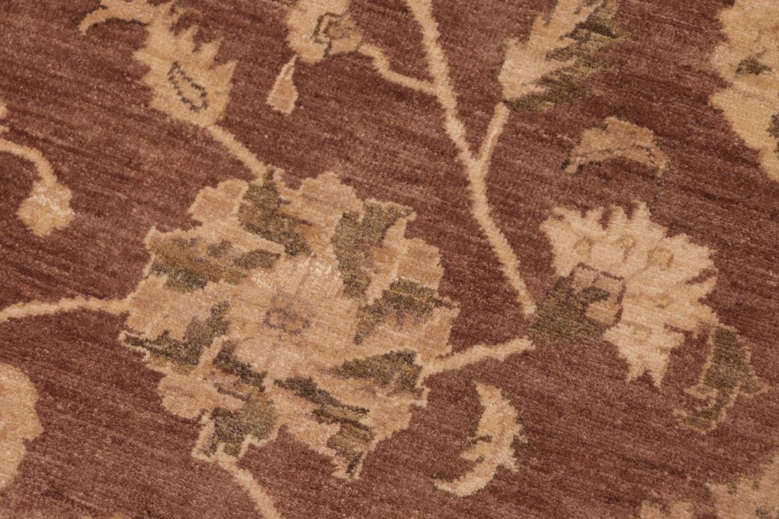 handmade Traditional Kafkaz Brown Tan Hand Knotted RECTANGLE 100% WOOL area rug 8x9