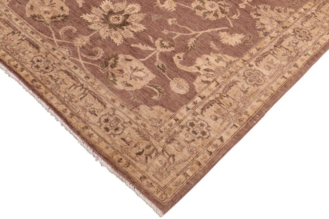 handmade Traditional Kafkaz Brown Tan Hand Knotted RECTANGLE 100% WOOL area rug 6x9