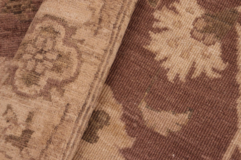 handmade Traditional Kafkaz Brown Tan Hand Knotted RECTANGLE 100% WOOL area rug 6x9