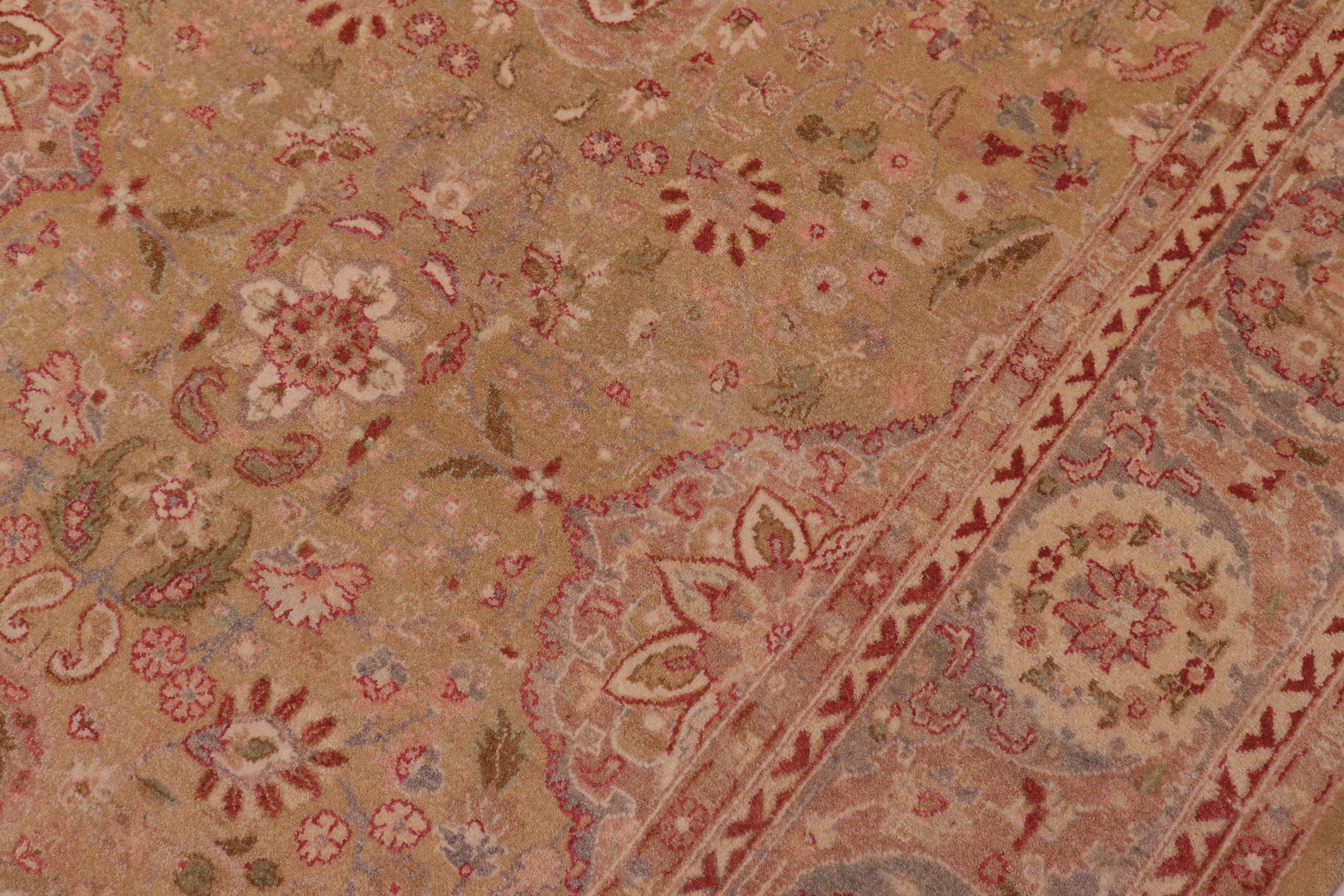 handmade Transitional Sultanabad Lt. Green Gray Hand Knotted RECTANGLE 100% WOOL area rug 6 x 9