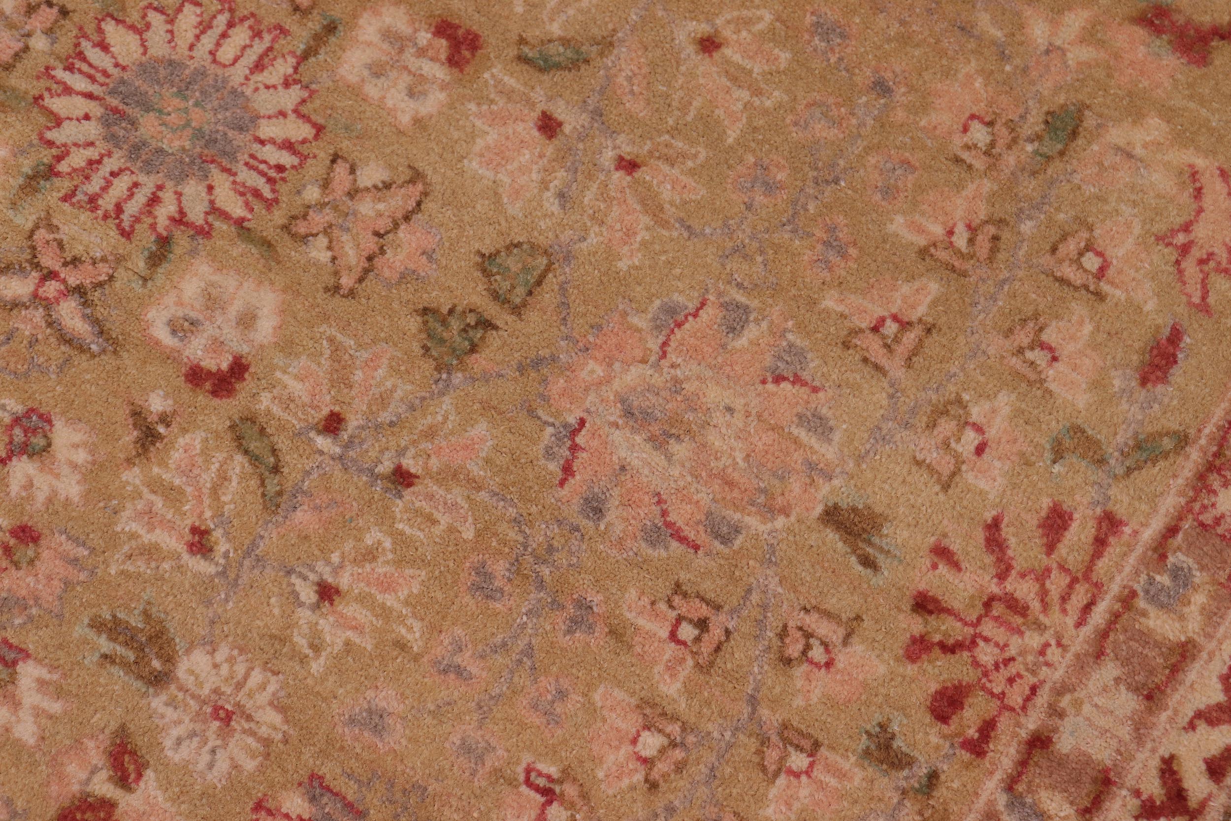 handmade Transitional Sultanabad Lt. Green Gray Hand Knotted RECTANGLE 100% WOOL area rug 6 x 9