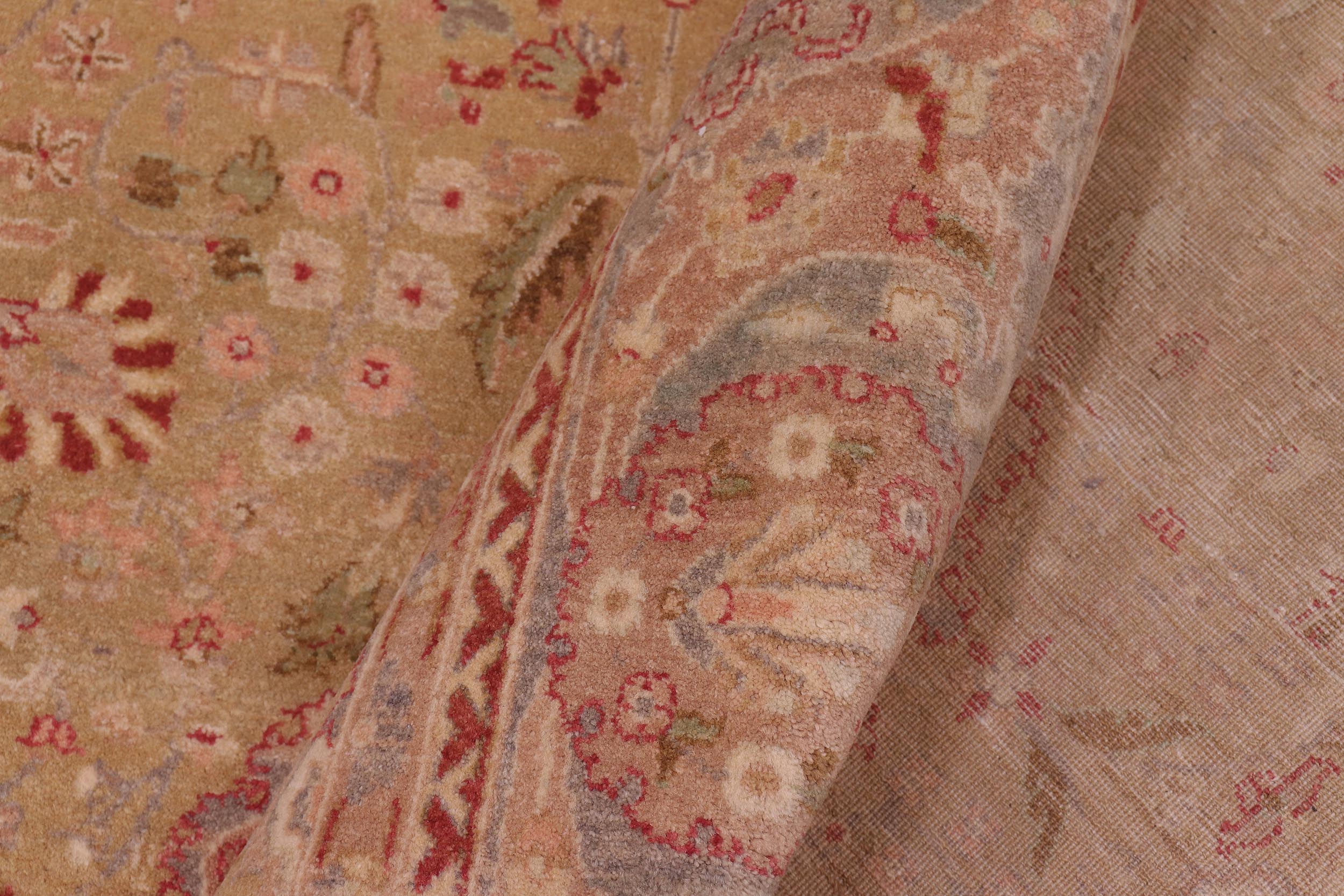 handmade Transitional Sultanabad Lt. Green Gray Hand Knotted RECTANGLE 100% WOOL area rug 6 x 9