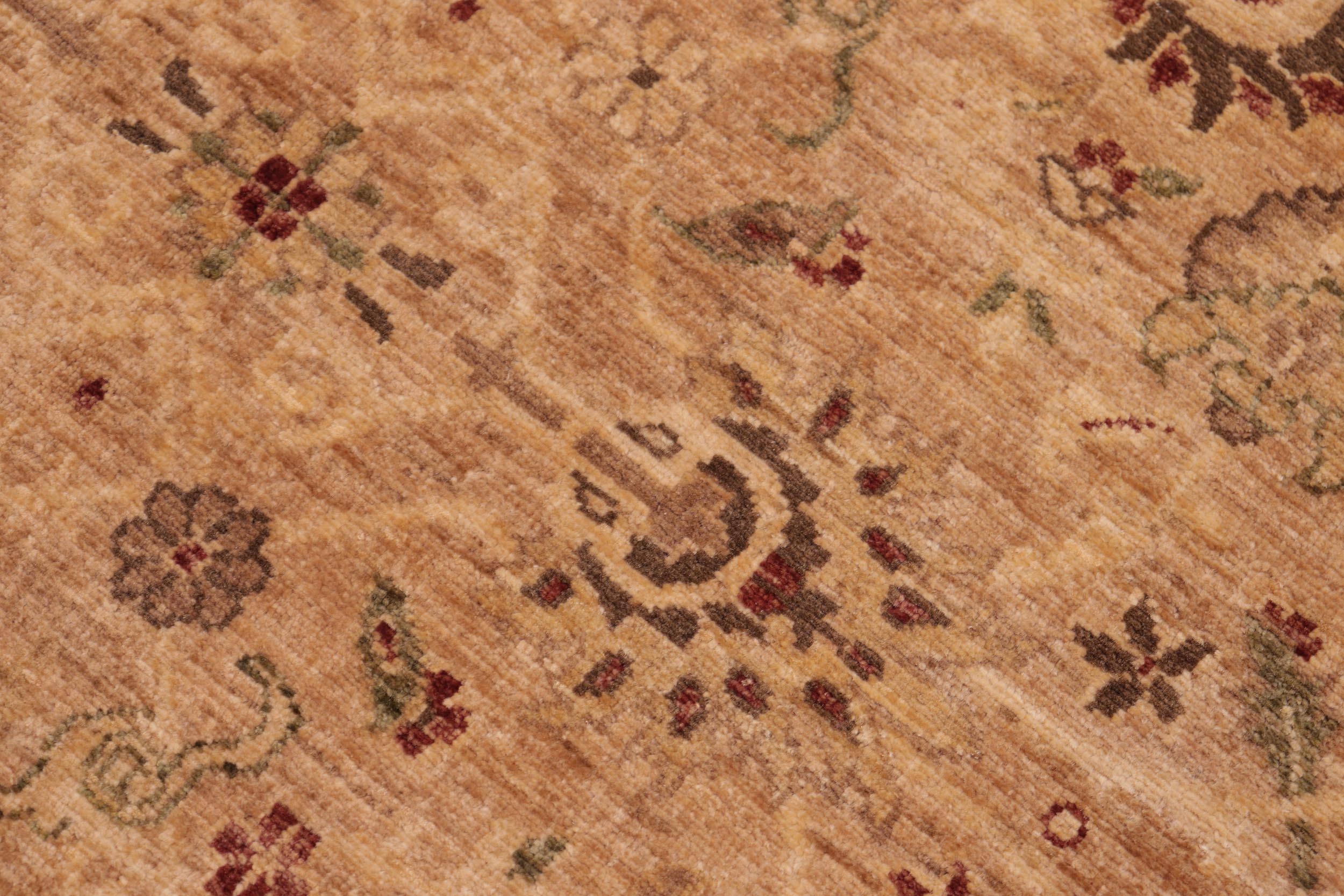 handmade Traditional Kafkaz Tan Beige Hand Knotted RECTANGLE 100% WOOL area rug 6x9
