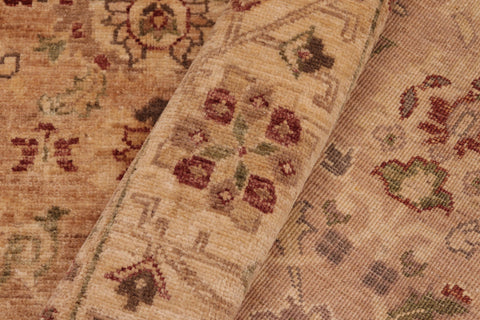 handmade Traditional Kafkaz Tan Beige Hand Knotted RECTANGLE 100% WOOL area rug 6x9