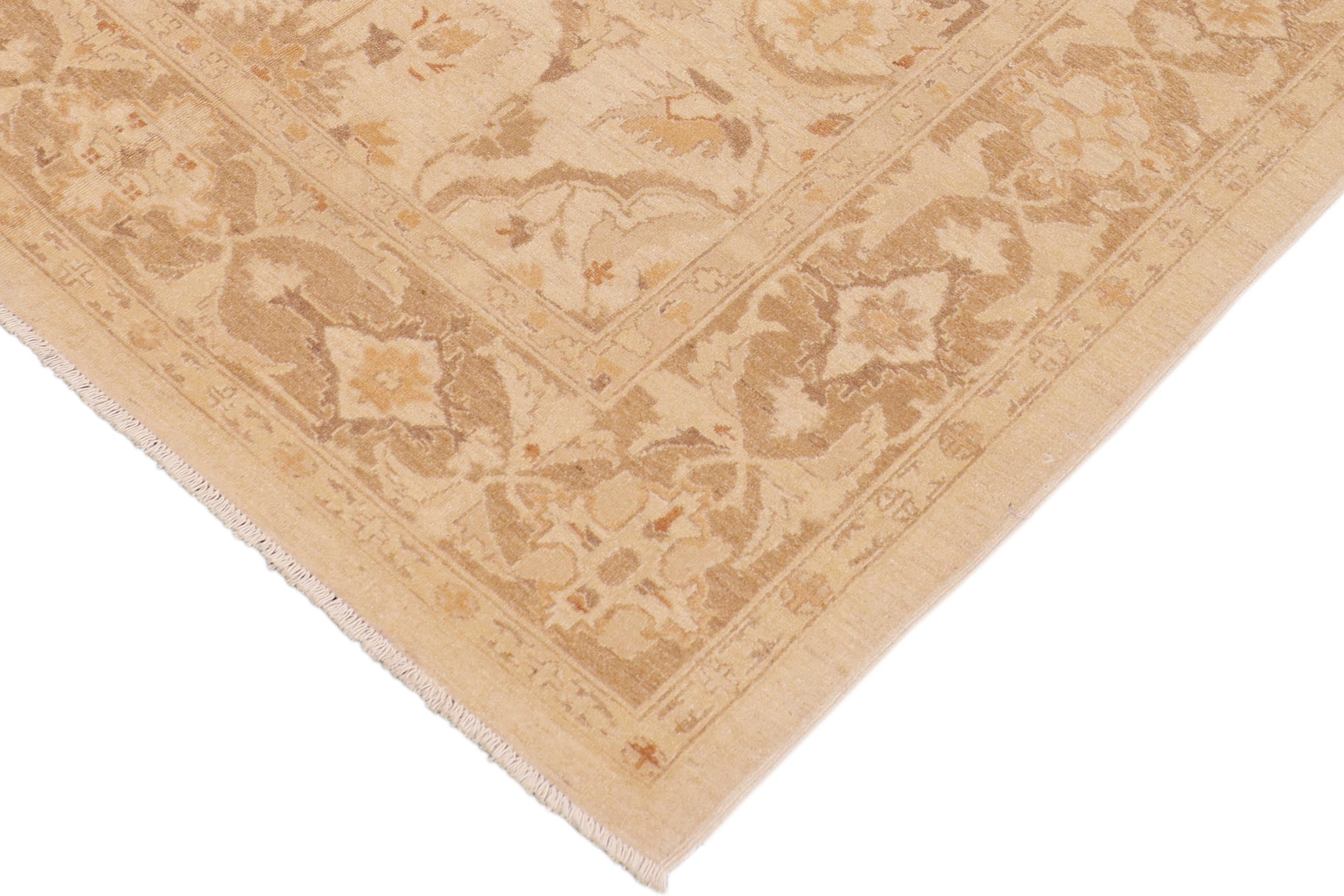 handmade Traditional Kafkaz Beige Brown Hand Knotted RECTANGLE 100% WOOL area rug 6x9