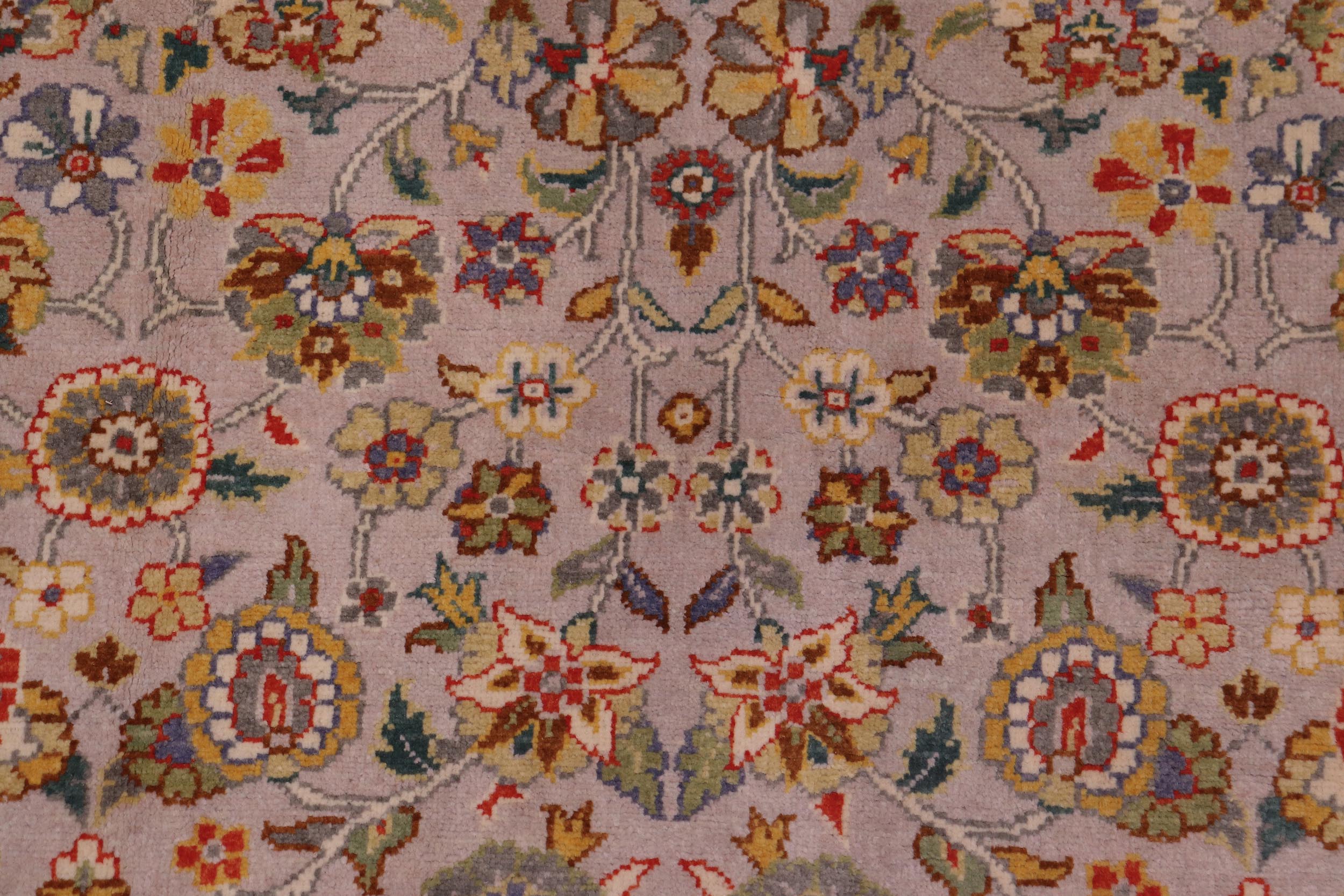 handmade Transitional  Gray Lt. Green Hand Knotted RECTANGLE 100% WOOL area rug 6' x 9'