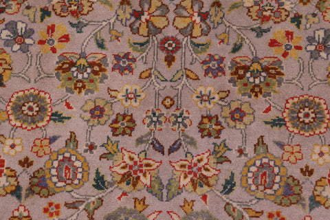 handmade Transitional  Gray Lt. Green Hand Knotted RECTANGLE 100% WOOL area rug 6' x 9'