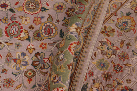 handmade Transitional  Gray Lt. Green Hand Knotted RECTANGLE 100% WOOL area rug 6' x 9'