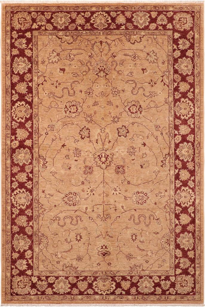 handmade Traditional Kafkaz Brown Red Hand Knotted RECTANGLE 100% WOOL area rug 6X9