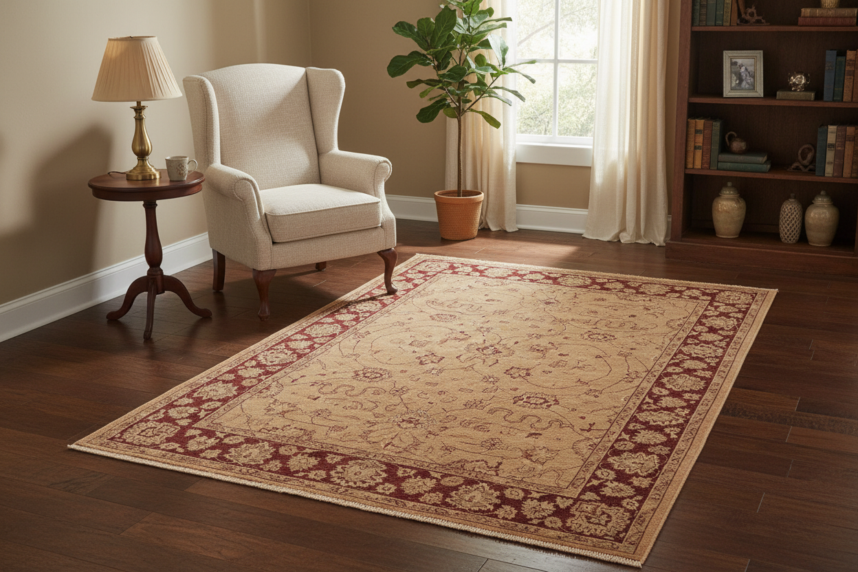 handmade Traditional Kafkaz Brown Red Hand Knotted RECTANGLE 100% WOOL area rug 6x9