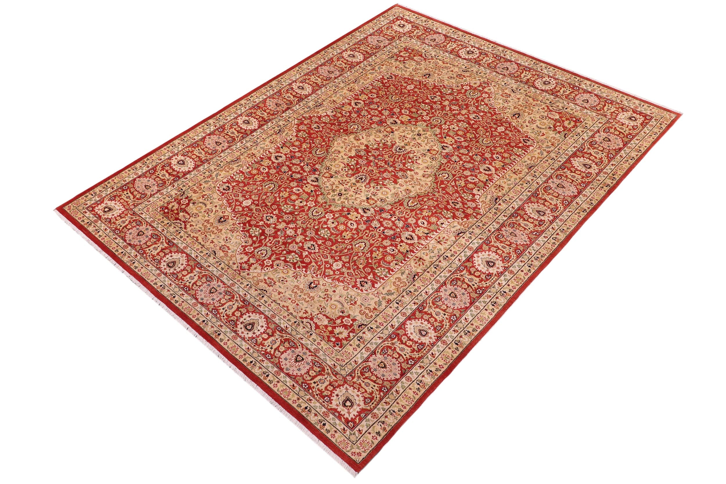 handmade Traditional Design Rust Rust Hand Knotted RECTANGLE 100% WOOL area rug 6' x 9'