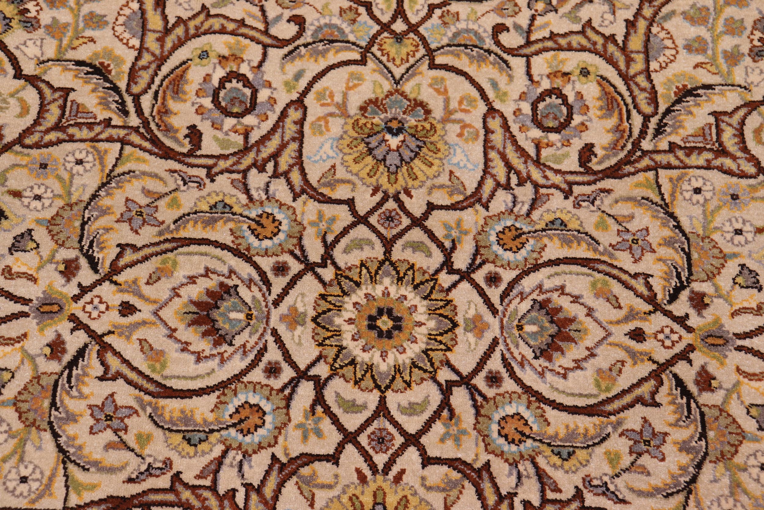 handmade Transitional Design Tan Charcoal Hand Knotted RECTANGLE 100% WOOL area rug 6' x 9'