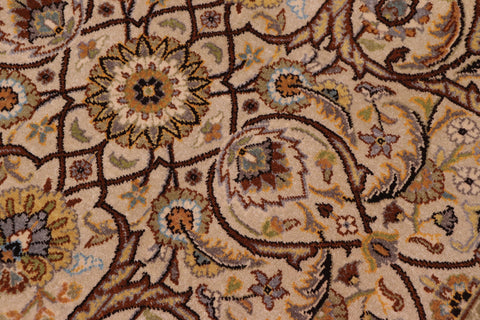 handmade Transitional Design Tan Charcoal Hand Knotted RECTANGLE 100% WOOL area rug 6' x 9'