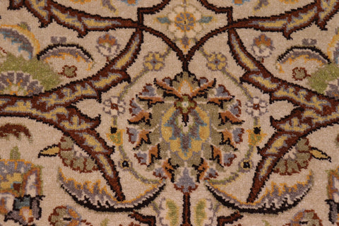 handmade Transitional Design Tan Charcoal Hand Knotted RECTANGLE 100% WOOL area rug 6' x 9'