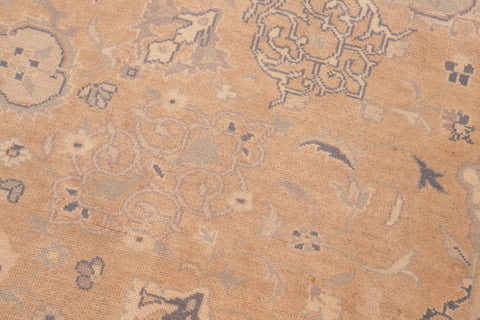 handmade Transitional Kafkaz Tan Gray Hand Knotted RECTANGLE 100% WOOL area rug 6x9